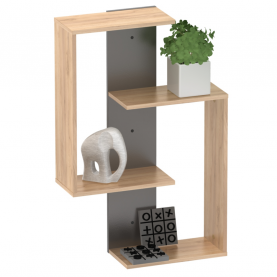 Fali polc. artisan tolgy/grafit. VALPA