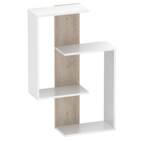 Fali polc. fehér/sonoma tolgy. VALPA Fali polc. fehér/sonoma tolgy. VALPA