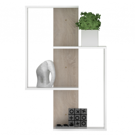 Fali polc. fehér/sonoma tolgy. VALPA Fali polc. fehér/sonoma tolgy. VALPA