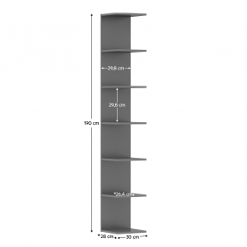 Fali polc. grafit. DORNA Fali polc. grafit. DORNA