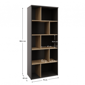 Polcállvány. antracit/cremona tolgy. ADAPO ADP02 Polcállvány. antracit/cremona tolgy. ADAPO ADP02