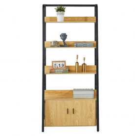 Polcállvány. sotét tolgy/fekete. CHARITON