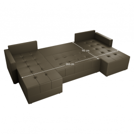 Univerzális ülőgarnitúra. barna. DUAN U UNI Univerzális ülőgarnitúra. barna. DUAN U UNI