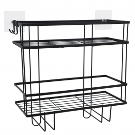 Fürdőszobai rendszerező. fekete. SABRINA