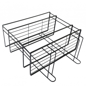 Fürdőszobai rendszerező. fekete. SABRINA