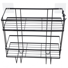 Fürdőszobai rendszerező. fekete. SABRINA