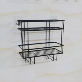 Fürdőszobai rendszerező. fekete. SABRINA