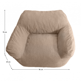 Babzsák. világosbarna. FUFY Babzsák. világosbarna. FUFY