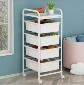 Mozgatható polcállvány. fehér. SUFIK