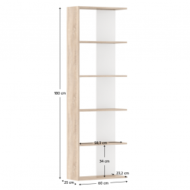 Polcállvány. sonoma tolgy/fehér. AGATIO Polcállvány. sonoma tolgy/fehér. AGATIO