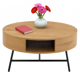 Dohányzóasztal. tolgy/fekete. TARMON