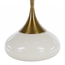 Kisasztal. fehér Ivory/arany. FEJ