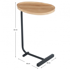 Kisasztal. tolgy/fekete. ABERY Kisasztal. tolgy/fekete. ABERY