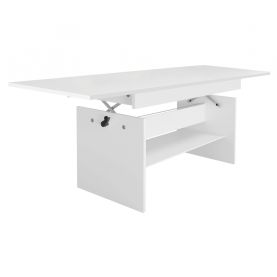 Kihúzható étkező-/dohányzóasztal. fehér. 120/160x70 cm. LAVKO NEW Kihúzható étkező-/dohányzóasztal. fehér. 120/160x70 cm. LAVKO NEW