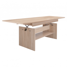 Kihúzható étkező-/dohányzóasztal. sonoma tolgy. 120/160x70 cm. LAVKO NEW Kihúzható étkező-/dohányzóasztal. sonoma tolgy. 120/160x70 cm. LAVKO NEW