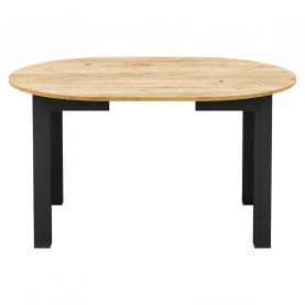 Kihúzható étkezőasztal. arany craft tolgy/fekete. 103-142x76 cm. HARRY Kihúzható étkezőasztal. arany craft tolgy/fekete. 103-142x76 cm. HARRY