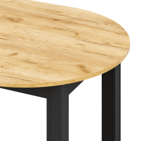 Kihúzható étkezőasztal. arany craft tolgy/fekete. 103-142x76 cm. HARRY Kihúzható étkezőasztal. arany craft tolgy/fekete. 103-142x76 cm. HARRY