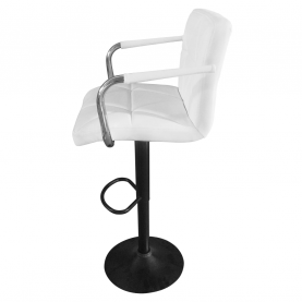 Bárszék. ekobőr fehér/fekete. FABIOLA