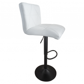 Bárszék. ekobőr fehér/fekete. SELEST