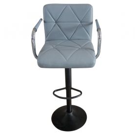 Bárszék. ekobőr szürke/fekete. FABIOLA