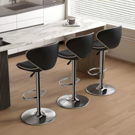 Bárszék. fekete/króm. HEDLI