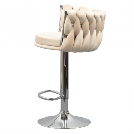 Design bárszék. bézs Velvet szovet/króm. BRIN