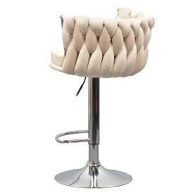 Design bárszék. bézs Velvet szovet/króm. BRIN