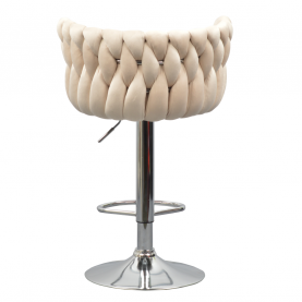 Design bárszék. bézs Velvet szovet/króm. BRIN