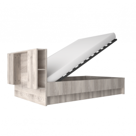 Ágy polcokkal. 160x200. nairobi gesztenye. JESI NEW