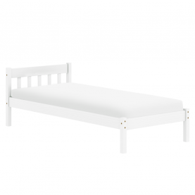 Ágy ráccsal. fehér. fenyőfa. 90x200. MAVIL