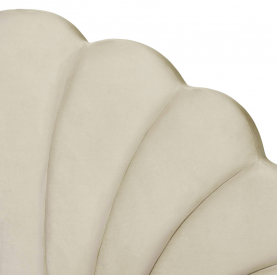 Ágy ágyráccsal. 160x200. bézs Velvet szovet. ISADORA