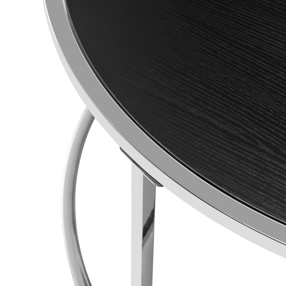 2 darabos dohányzóasztal szett. ezüst/fekete. DONOVAN 2 NEW 2 darabos dohányzóasztal szett. ezüst/fekete. DONOVAN 2 NEW