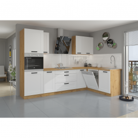 Ajtó mosogatógéphez. fehér/artisan tolgy. LULA ZM 570x596 Ajtó mosogatógéphez. fehér/artisan tolgy. LULA ZM 570x596