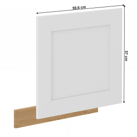 Ajtó mosogatógéphez. fehér/artisan tolgy. LULA ZM 570x596 Ajtó mosogatógéphez. fehér/artisan tolgy. LULA ZM 570x596