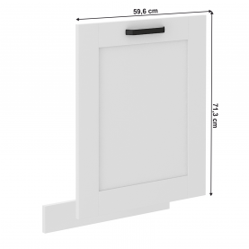 Ajtó mosogatógéphez. fehér/fehér. LULA ZM 713x596 Ajtó mosogatógéphez. fehér/fehér. LULA ZM 713x596