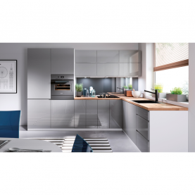 Alsószekrény. fehér/szürke extra magasfényű HG. AURORA D60S3