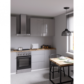 Alsószekrény. fehér/szürke extra magasfényű HG. AURORA D60S3