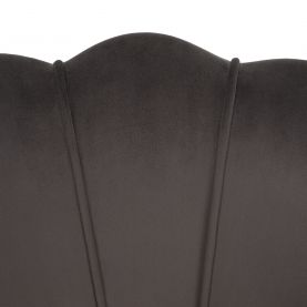 Art-deco stílusú fotel. szürkésbarna Velvet szovet/gold arany króm. NOBLEO Art-deco stílusú fotel. szürkésbarna Velvet szovet/gold arany króm. NOBLEO