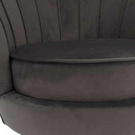 Art-deco stílusú fotel. szürkésbarna Velvet szovet/gold arany króm. NOBLEO Art-deco stílusú fotel. szürkésbarna Velvet szovet/gold arany króm. NOBLEO