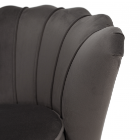 Art-deco stílusú fotel. szürkésbarna Velvet szovet/gold arany króm. NOBLEO Art-deco stílusú fotel. szürkésbarna Velvet szovet/gold arany króm. NOBLEO