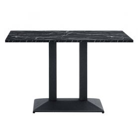 Bisztró asztal. fekete márvány/fekete. 120x60 cm. RINALDO TYP 2 Bisztró asztal. fekete márvány/fekete. 120x60 cm. RINALDO TYP 2