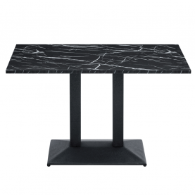 Bisztró asztal. fekete márvány/fekete. 120x60 cm. RINALDO TYP 2 Bisztró asztal. fekete márvány/fekete. 120x60 cm. RINALDO TYP 2