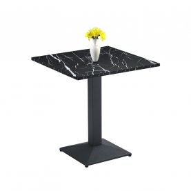 Bisztró asztal. fekete márvány/fekete. 70x70 cm. RINALDO TYP 1 Bisztró asztal. fekete márvány/fekete. 70x70 cm. RINALDO TYP 1