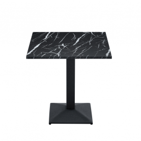Bisztró asztal. fekete márvány/fekete. 70x70 cm. RINALDO TYP 1 Bisztró asztal. fekete márvány/fekete. 70x70 cm. RINALDO TYP 1