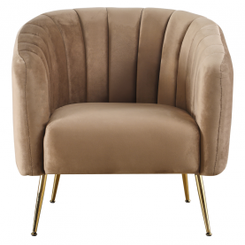 Design fotel. barna Velvet szovet/gold króm-arany. BAGY Design fotel. barna Velvet szovet/gold króm-arany. BAGY