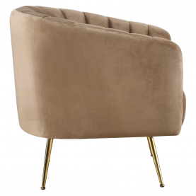 Design fotel. barna Velvet szovet/gold króm-arany. BAGY Design fotel. barna Velvet szovet/gold króm-arany. BAGY