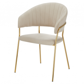 Design étkezőszék. bézs Velvet szovet/gold króm arany. DASMIN NEW TYP 1 Design étkezőszék. bézs Velvet szovet/gold króm arany. DASMIN NEW TYP 1
