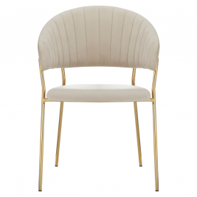 Design étkezőszék. bézs Velvet szovet/gold króm arany. DASMIN NEW TYP 1 Design étkezőszék. bézs Velvet szovet/gold króm arany. DASMIN NEW TYP 1