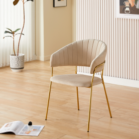 Design étkezőszék. bézs Velvet szovet/gold króm arany. DASMIN NEW TYP 1 Design étkezőszék. bézs Velvet szovet/gold króm arany. DASMIN NEW TYP 1