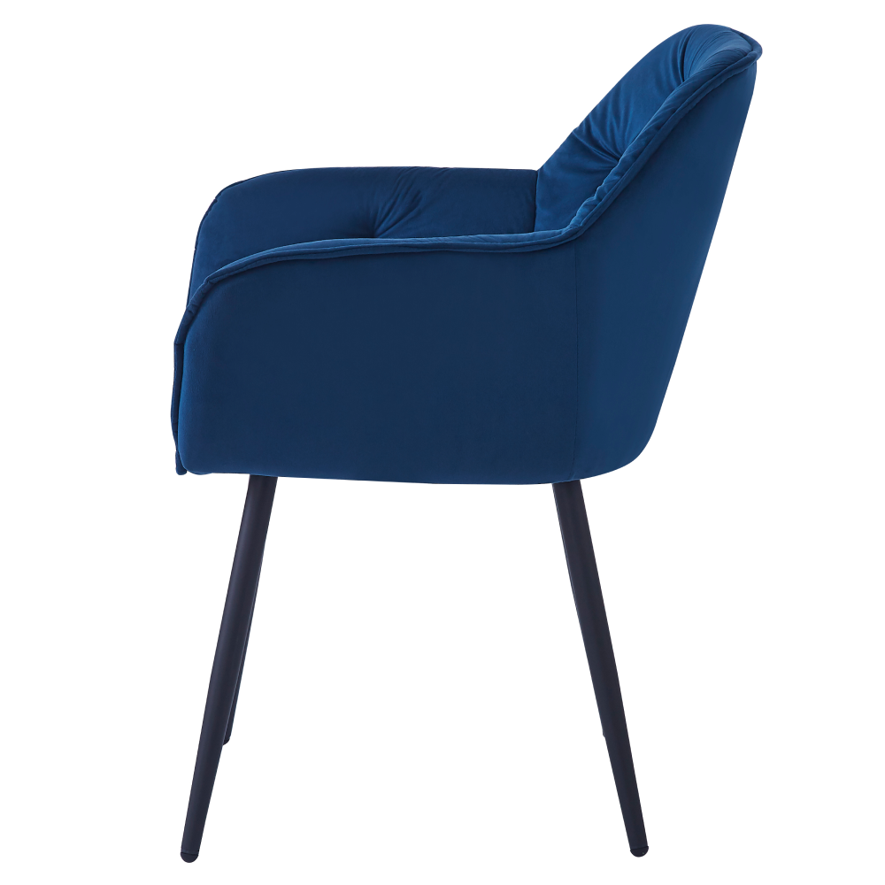 Dizájnos fotel. kék Velvet szovet. FEDRIS NEW